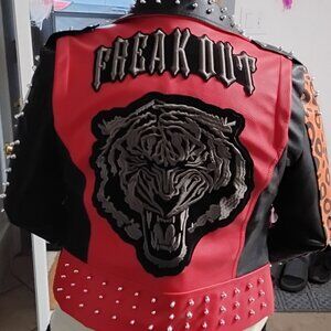 Brand new leather Azalea Wang designer jacket